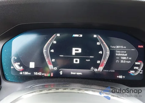 2022 BMW M3 Competition xDrive from USA, damaged, VIN WBS43AY0XNFM61139